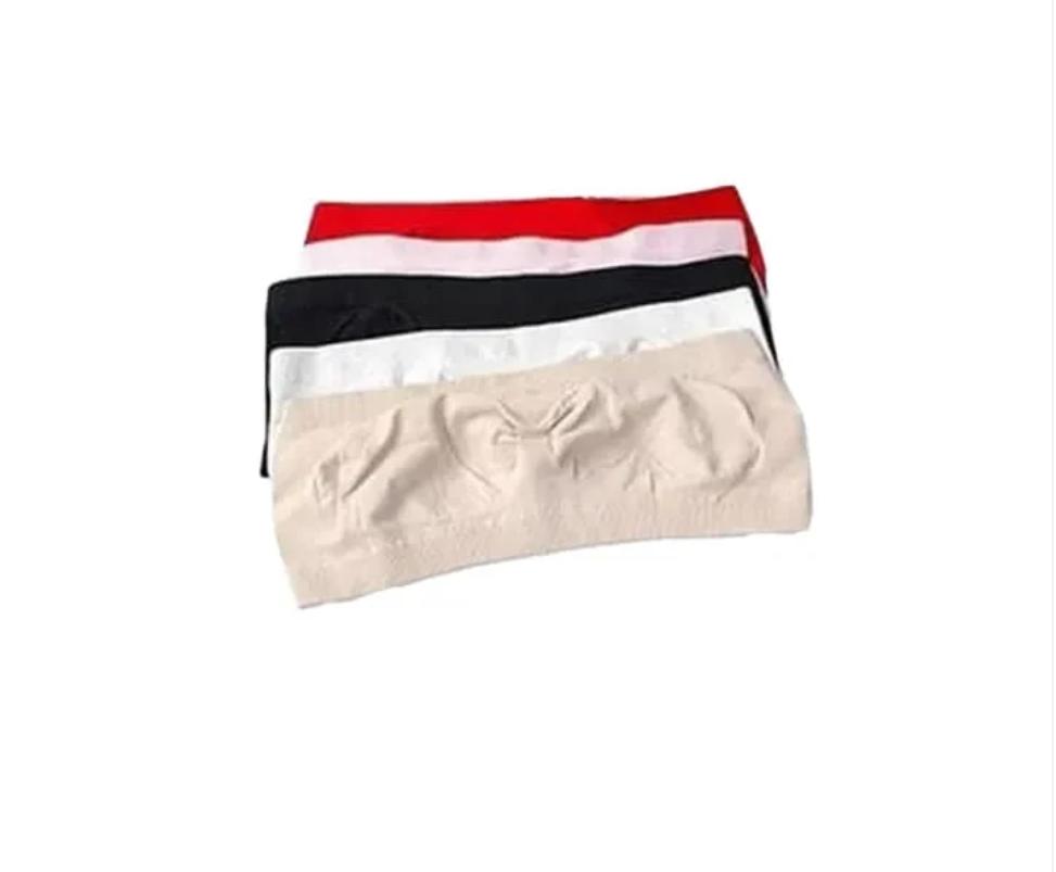 Pack of 3 Strapless Non-Padded Bras in Classic Colors