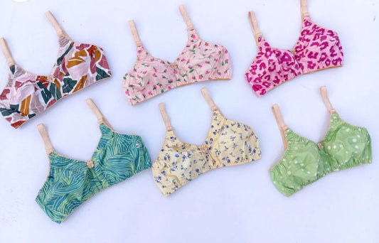 Pack of 5 Cotton Random Bra