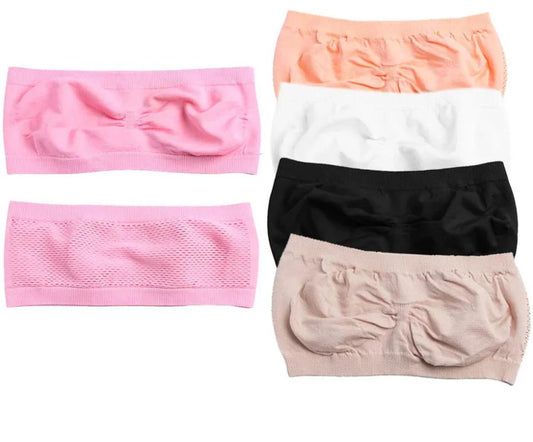 Pack of 3 Strapless Non-Padded Bras in Classic Colors